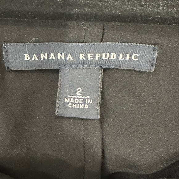 Banana Republic Mini Dress 100% Silk Ruffle Off The Shoulder Black 2 Feminine - Picture 5 of 8